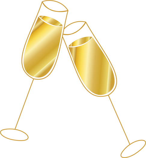 Gold Champagne Cheers